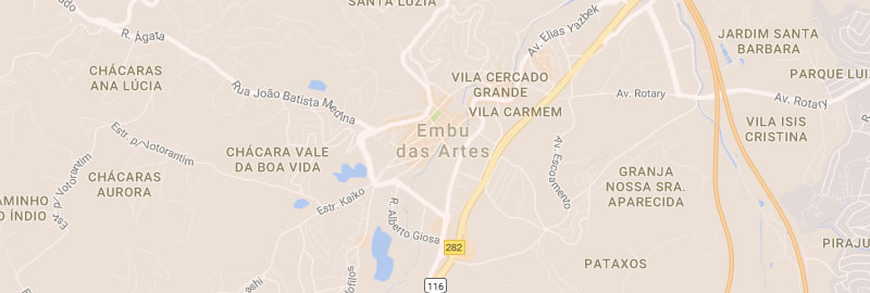 Mapa Embu das Artes